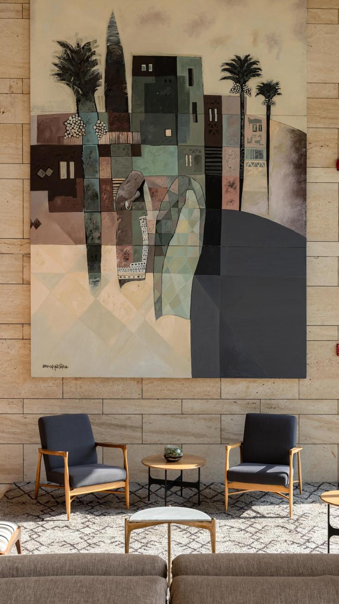 Shirvan Hotel City Yard Джидда Екстер'єр фото The painting "The City" by Jean-Pierre Raynal